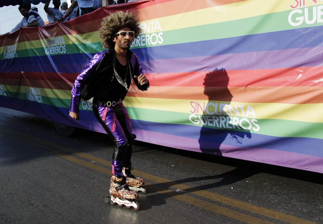 Cuộc diễu hành đồng tính ở Monterrey, Mexico ngày 23/6.