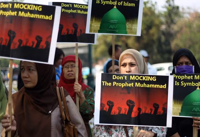 Cuộc biểu tình tại Jakarta, Indonesia.