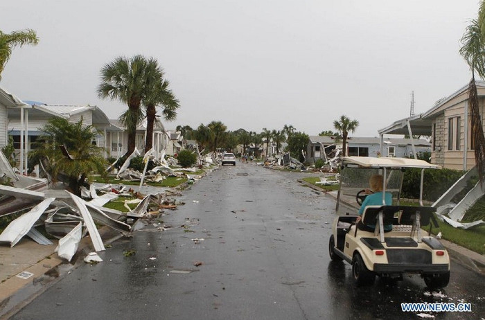 Đây là cơn bão đầu tiên tấn công vịnh Mexico trong vòng 4 năm qua.
