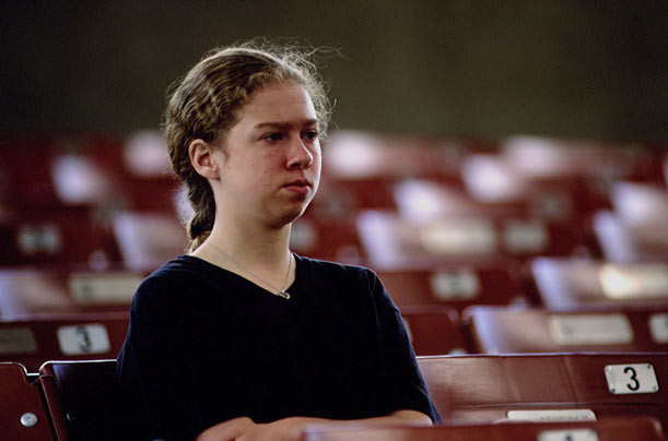 Chelsea khi còn học phổ thông. Chelsea khi còn học phổ thông.