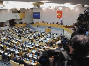 Duma Quốc gia Nga ngày 28/2 đã thông qua ba dự luật do Tổng thống Dmitry Medvedev đệ trình. Duma Quốc gia Nga ngày 28/2 đã thông qua ba dự luật do Tổng thống Dmitry Medvedev đệ trình.