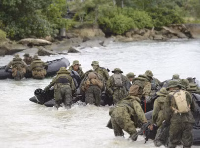 Cuộc tập trận ngày 22/9 được diễn ra trước sự chứng kiến của giới truyền thông