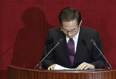 Tổng thống Hàn Quốc Lee Myung Bak.