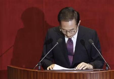 Tổng thống Hàn Quốc Lee Myung Bak.