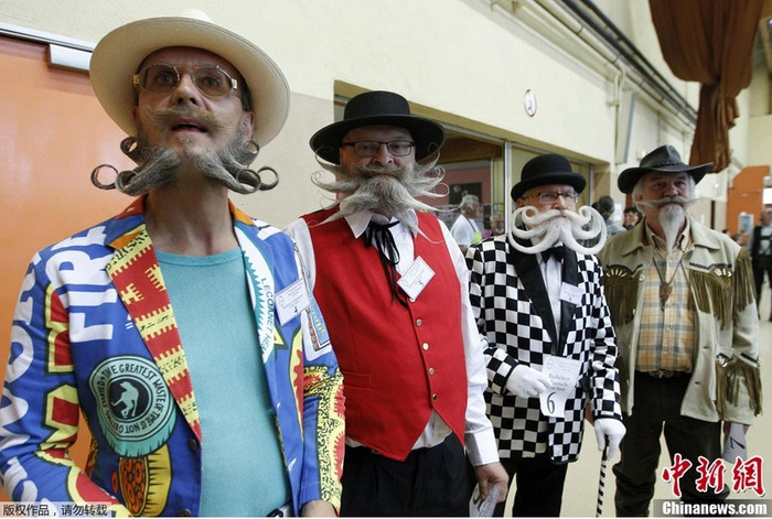 Hơn 100 thí sinh tham gia Giải vô địch râu châu Âu 2012.