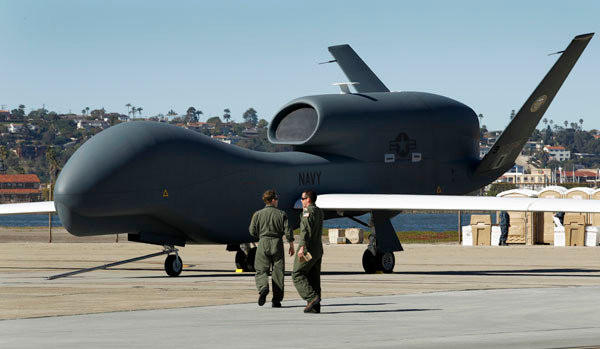 Máy bay không người lái RQ-4 Global Hawk của Mỹ.