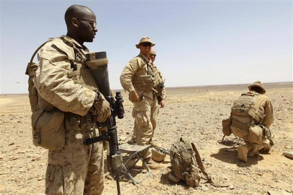 Lính Mỹ trong cuộc tập trận Eager Lion.