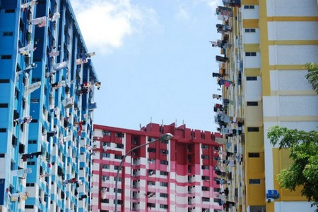 Hay các toà nhà cao tầng.