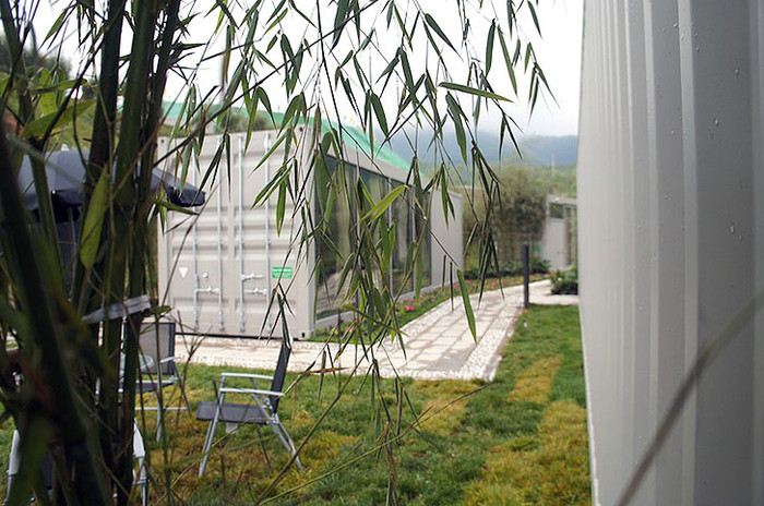 Công trình độc đáo này do công ty Thiết kế cảnh quan Tonghe Shanzi có trụ sở tại Bắc Kinh thiết kế và xây dựng. Công trình độc đáo này do công ty Thiết kế cảnh quan Tonghe Shanzi có trụ sở tại Bắc Kinh thiết kế và xây dựng.