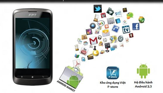 Tích hợp những ứng dụng do FPT phát triển dành riêng cho các sản phẩm điện thoại FPT, như kho ứng dụng Việt F-Store, bàn phím gõ tiếng Việt tích hợp; ứng dụng FPT-SMS, ứng dụng đọc sách, ứng dụng nghe nhạc...