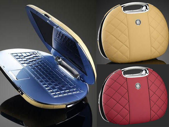 Laptop Ego for Bentley: Đây là sản phẩm được ra đời dưới sự hợp tác của hãng xe hạng sang Bentley và nhà thiết kế laptop Ego. Nó được lắp ráp hoàn toàn thủ công và có bộ khung bạch kim cùng với logo sang trọng của Bentley. Phía bên ngoài, Ego được bọc một lớp da với các lớp đường viền cũng được khâu bằng tay. Thiết kế của Ego hoàn toàn hợp “tông” với nội thất sang trọng của những chiếc xe Bentley. Chiếc laptop này phù hợp với những quý bà lắm tiền, sẵn sàng bỏ ra tới 20.000 đô la chỉ để thỏa mãn nhu cầu làm điệu. Cấu hình của máy chỉ giới hạn ở vi xử lí 64 bit chạy hệ điều hành Vista và ổ cứng 160 GB HDD cùng các tính năng như các laptop thông thường khác. Laptop Ego for Bentley: Đây là sản phẩm được ra đời dưới sự hợp tác của hãng xe hạng sang Bentley và nhà thiết kế laptop Ego. Nó được lắp ráp hoàn toàn thủ công và có bộ khung bạch kim cùng với logo sang trọng của Bentley. Phía bên ngoài, Ego được bọc một lớp da với các lớp đường viền cũng được khâu bằng tay. Thiết kế của Ego hoàn toàn hợp “tông” với nội thất sang trọng của những chiếc xe Bentley. Chiếc laptop này phù hợp với những quý bà lắm tiền, sẵn sàng bỏ ra tới 20.000 đô la chỉ để thỏa mãn nhu cầu làm điệu. Cấu hình của máy chỉ giới hạn ở vi xử lí 64 bit chạy hệ điều hành Vista và ổ cứng 160 GB HDD cùng các tính năng như các laptop thông thường khác.