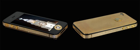 iPhone 4S Elite Gold: iPhone đắt nhất thế giới thuộc về iPhone 4S Elite Gold với giá 200 tỷ đồng (9,4 triệu USD) sau khi được gắn 500 viên kim cương quanh viền, mặt sau dát vàng 24 carat, riêng logo Quả táo cũng được đính 53 viên kim cương. iPhone 4S Elite Gold: iPhone đắt nhất thế giới thuộc về iPhone 4S Elite Gold với giá 200 tỷ đồng (9,4 triệu USD) sau khi được gắn 500 viên kim cương quanh viền, mặt sau dát vàng 24 carat, riêng logo Quả táo cũng được đính 53 viên kim cương.