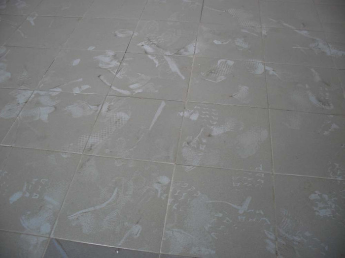 Dấu vết "hoang phế" in trên nền nhà Dấu vết "hoang phế" in trên nền nhà