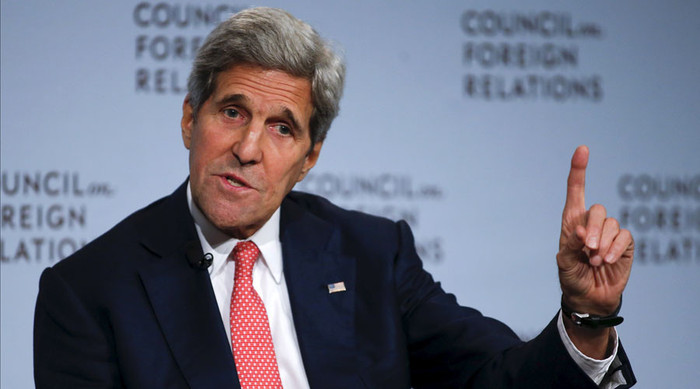 Ngoại trưởng Mỹ John Kerry. Ảnh RT Ngoại trưởng Mỹ John Kerry. Ảnh RT