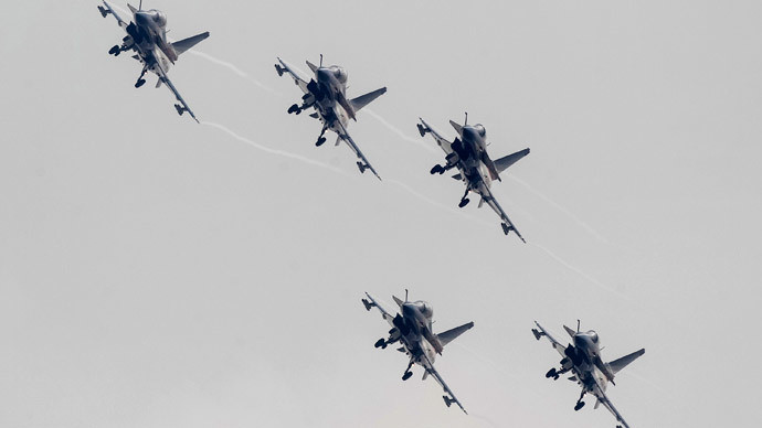 Chiến đấu cơ J-10 của Trung Quốc sản xuất. Ảnh RT. Chiến đấu cơ J-10 của Trung Quốc sản xuất. Ảnh RT.