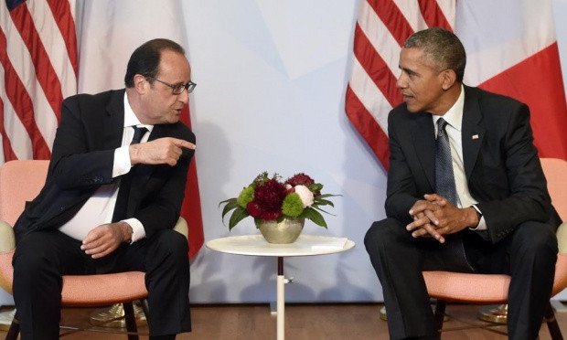 Tổng thống Pháp Francois Hollande (trái) và Tổng thống Mỹ Barack Obama. Tổng thống Pháp Francois Hollande (trái) và Tổng thống Mỹ Barack Obama.