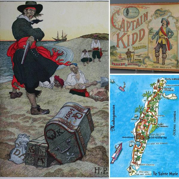 Tên tuổi và huyền thoại của Thuyền trưởng Kidd đã đi vào cả văn học. Tên tuổi và huyền thoại của Thuyền trưởng Kidd đã đi vào cả văn học.