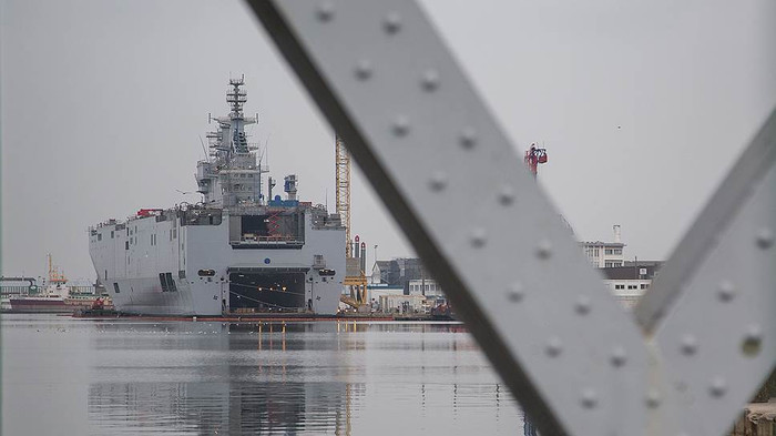 Tàu Mistral. Ảnh Kommersant.