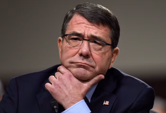 Bộ trưởng Quốc phòng Mỹ Ash Carter, ảnh: AP.