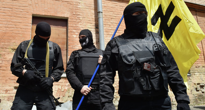 Các thành viên Right Sector. Các thành viên Right Sector.