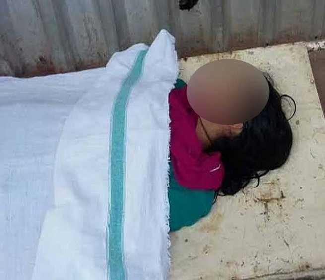 Thi thể của nữ sinh 17 tuổi.