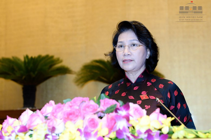 Bà Nguyễn Thị Kim Ngân được bầu làm Chủ tịch Quốc hội khóa XIV. ảnh: Trung tâm thông tin báo chí Quốc hội. Bà Nguyễn Thị Kim Ngân được bầu làm Chủ tịch Quốc hội khóa XIV. ảnh: Trung tâm thông tin báo chí Quốc hội.