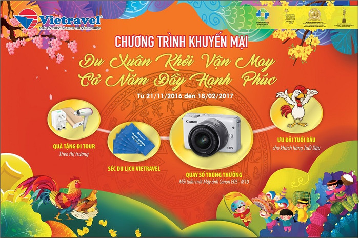 Vietravel triển khai chương trình khuyến mại tri ân khách hàng với rất nhiều phần quà có giá trị. Chương trình khuyến mại diễn ra từ ngày 21/11/2016 đến 18/02/2017. ảnh: viettravel. Vietravel triển khai chương trình khuyến mại tri ân khách hàng với rất nhiều phần quà có giá trị. Chương trình khuyến mại diễn ra từ ngày 21/11/2016 đến 18/02/2017. ảnh: viettravel.