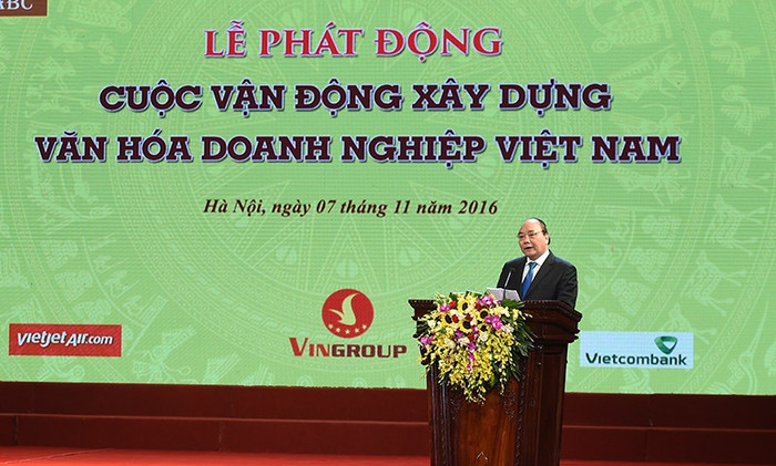 Thủ tướng đánh giá: "Đánh mất văn hóa nói chung và văn hóa doanh nghiệp nói riêng là đánh mất chính mình". ảnh: vgp. Thủ tướng đánh giá: "Đánh mất văn hóa nói chung và văn hóa doanh nghiệp nói riêng là đánh mất chính mình". ảnh: vgp.