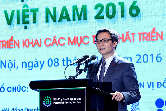 Phó Thủ tướng Vũ Đức Đam chia sẻ: &quot;Điều quan trọng mục đích của Chính phủ là thay đổi bản chất quản trị cũng như sứ mệnh của doanh nghiệp Nhà nước để phát triển bền vững chứ không phải kinh doanh kiếm tiền&quot;. ảnh: vgp.