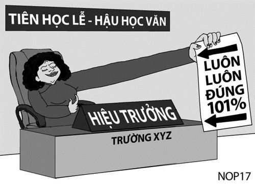 Khi hiệu trưởng lộng quyền, độc đoán Khi hiệu trưởng lộng quyền, độc đoán