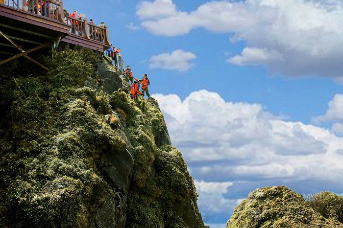 Đu dây nhặt rác ở Sun World Fansipan Legend. Đu dây nhặt rác ở Sun World Fansipan Legend.