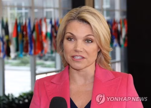 Người phát ngôn của Bộ Ngoại giao Heather Nauert (Ảnh Yonhap).