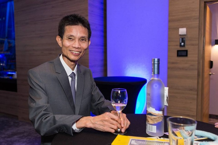 Ông Vũ Công Tô, Chủ tịch công ty TDS - chủ sở hữu khách sạn Golden Tulip tại Vác Sa Va (Ảnh: tác giả cung cấp).