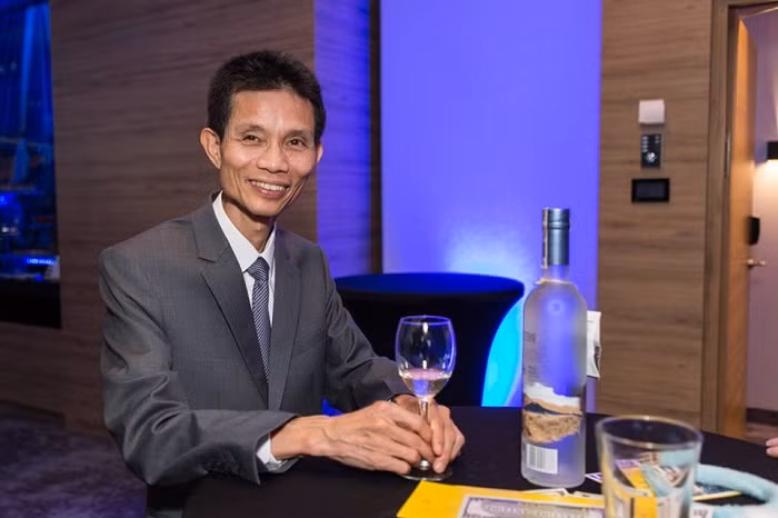 Ông Vũ Công Tô, Chủ tịch công ty TDS - chủ sở hữu khách sạn Golden Tulip tại Vác Sa Va (Ảnh: tác giả cung cấp).