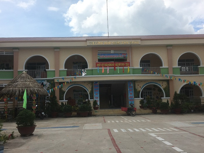 Trường Mẫu giáo Tân Xuân (Ảnh: tác giả cung cấp). Trường Mẫu giáo Tân Xuân (Ảnh: tác giả cung cấp).