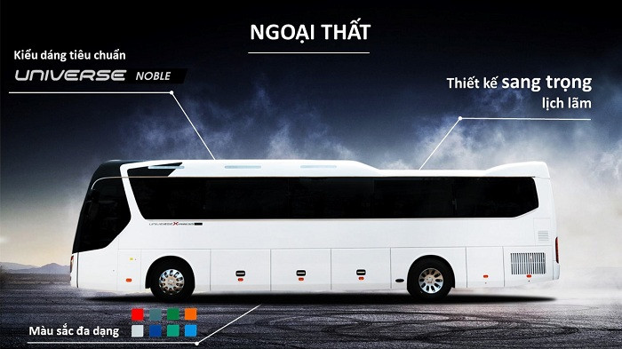 Xe khách 47 chỗ kiểu dáng Universe Noble 47 chỗ. Xe khách 47 chỗ kiểu dáng Universe Noble 47 chỗ.