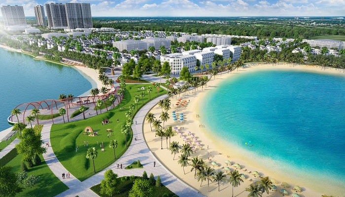 Biển hồ nước mặn 6,1ha tại VinCity Ocean Park. Biển hồ nước mặn 6,1ha tại VinCity Ocean Park.