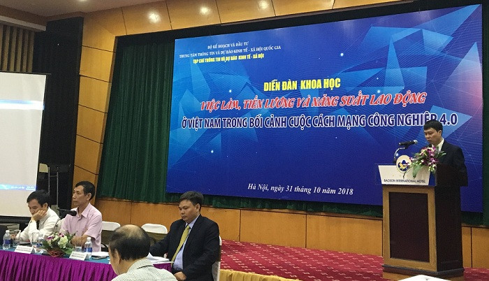 Diễn đàn khoa học Việc làm, tiền lương và năng suất lao động ở Việt Nam” trong bối cảnh cuộc cách mạng công nghiệp 4.0 (Ảnh: An Nhiên). Diễn đàn khoa học Việc làm, tiền lương và năng suất lao động ở Việt Nam” trong bối cảnh cuộc cách mạng công nghiệp 4.0 (Ảnh: An Nhiên).