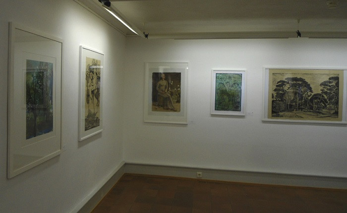 Một góc phòng tranh Việt Nam tại tầng 1 của Klostervilla Adelberg. Một góc phòng tranh Việt Nam tại tầng 1 của Klostervilla Adelberg.