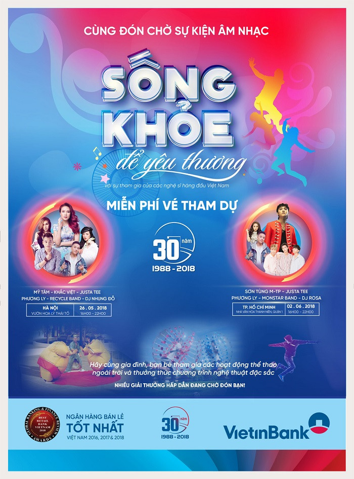 “Sống Khỏe để yêu thương”: Sự kiện âm nhạc “bom tấn” đầu hè 2018. “Sống Khỏe để yêu thương”: Sự kiện âm nhạc “bom tấn” đầu hè 2018.