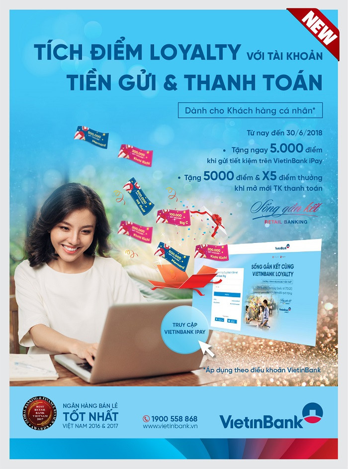 Tích điểm Loyalty với Tài khoản tiền gửi và Thanh toán. Tích điểm Loyalty với Tài khoản tiền gửi và Thanh toán.