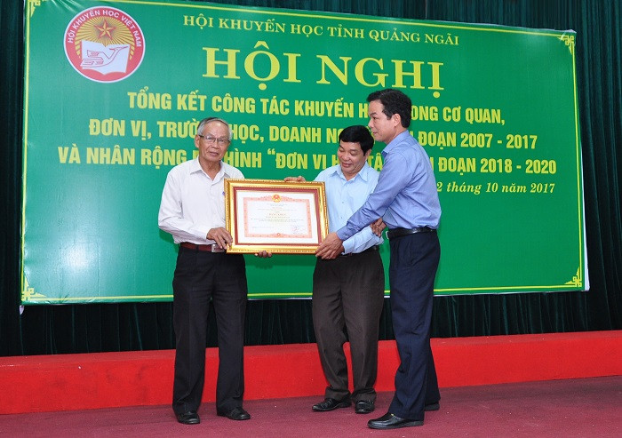 Hội Khuyến học tỉnh Quảng Ngãi: 20 năm thành lập và phát triển (Ảnh: tác giả cung cấp).