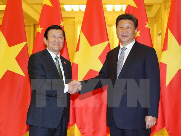 Tổng Bí thư, Chủ tịch nước Trung Quốc - ông Tập Cận Bình tiếp Chủ tịch nước Trương Tấn Sang. ảnh: TTXVN. Tổng Bí thư, Chủ tịch nước Trung Quốc - ông Tập Cận Bình tiếp Chủ tịch nước Trương Tấn Sang. ảnh: TTXVN.