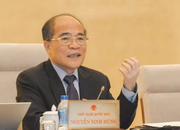 Chủ tịch Quốc hội Nguyễn Sinh Hùng: "Muốn bắt ai thì bắt, đâu có được". ảnh: quochoi.vn