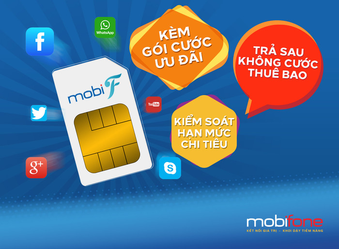 Gói cước thuê bao trả sau của MobiFone ưu đãi miễn phí cước thuê bao tháng.