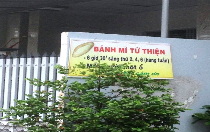 Ổ bánh mì yêu thương giữa lòng thị xã Gò Công, tỉnh Tiền Giang (Ảnh: tác giả cung cấp). Ổ bánh mì yêu thương giữa lòng thị xã Gò Công, tỉnh Tiền Giang (Ảnh: tác giả cung cấp).