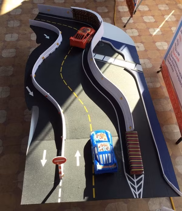 Mô hình hạn chế thương vong khi xảy ra tai nạn giao thông (Ảnh: tác giả cung cấp).