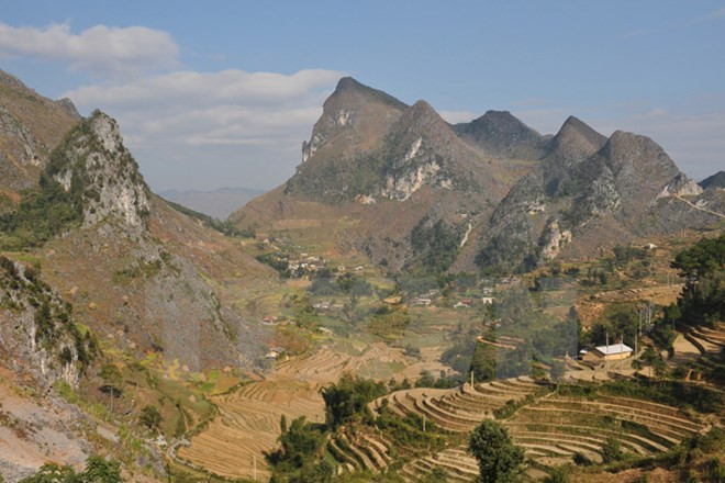 Du lịch Cao nguyên đá Đồng Văn được đẩy mạnh thời gian tới. ảnh: TTXVN.