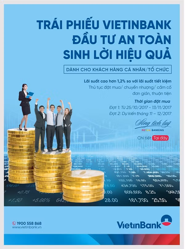 VietinBank phát hành trái phiếu với lãi suất hấp dẫn.