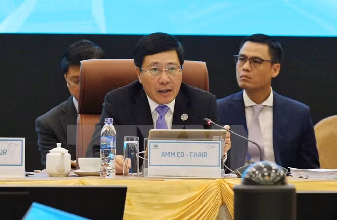 Phó Thủ tướng kiêm Bộ trưởng Bộ Ngoại giao Phạm Bình Minh, nguồn: TTXVN.